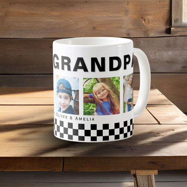We love you Grandpa 5 Photos Keepsake Coffee Mug (Creator Uploaded)