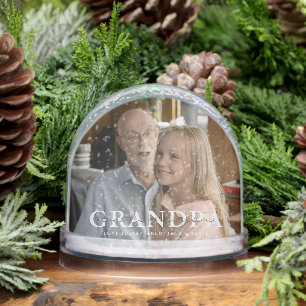 We Love You Grandpa Custom Snow Globe