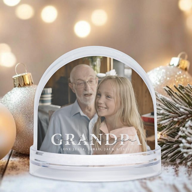 We Love You Grandpa Custom Snow Globe (Creator Uploaded)