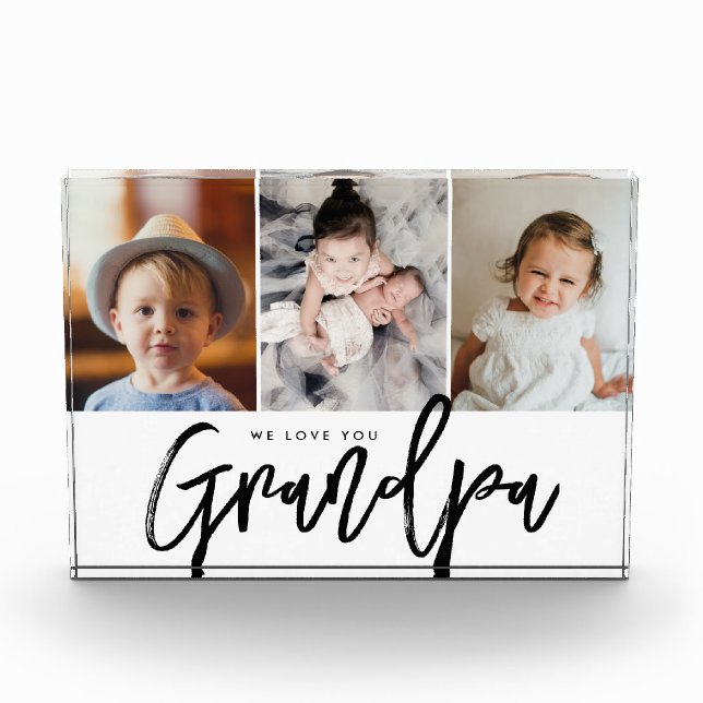 We love you Grandpa Grandchildren photos (Front)
