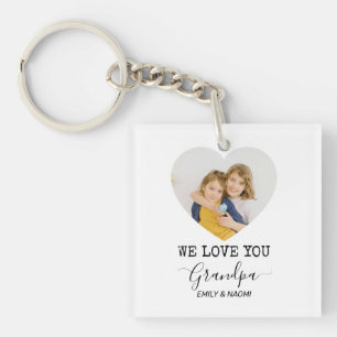 We Love You Grandpa    Personalised Keychain