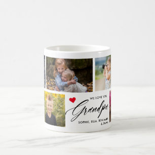 We Love You Grandpa Photo Collage Coffee Mug