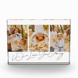 We Love You Granny Modern Simple Collage 9 Photo Block