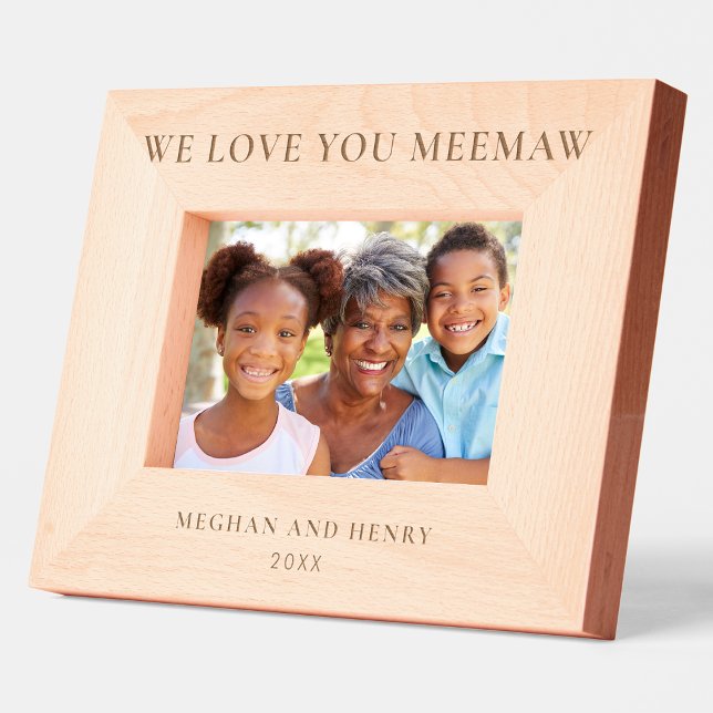 We Love You Meemaw Personalised Photo Frame Gift (Creator Uploaded)