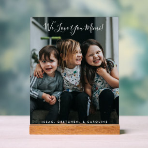 We Love You Mimi Custom Family Photo Display Names