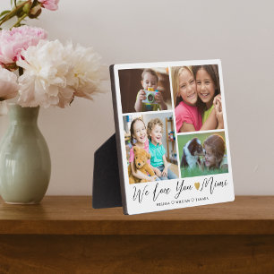 We Love You Mimi    Grandkids 4 Photo Collage Plaque