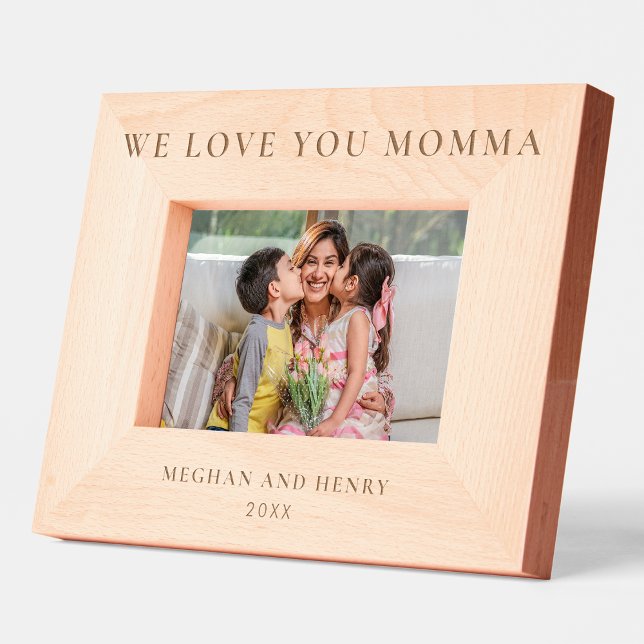 We Love You Momma Personalised Photo Frame Gift (Creator Uploaded)