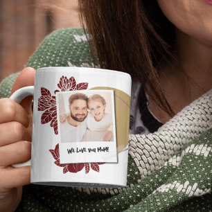 We Love You Mum 2 Pictures Modern Trendy Coffee Mug