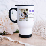 We Love You Mum | Modern 2 Photo Collage Travel Mug<br><div class="desc">Modern 2 photo collage travel mug. Featuring a sweet definition of what a Mum is with room for custom message, names and/or year. Can be customised for any moniker - mama, grandma, nana, meema, abuelito, grammie, grammy, momma, mimi, nanny, memaw, nanie, yiayia etc.). She gave birth to you, she fed...</div>