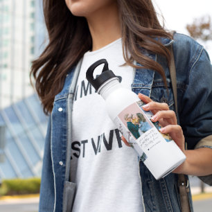 We Love You Mum   Modern 6 Photo Collage 532 Ml Water Bottle