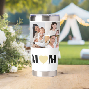 We Love You Mum Personalised Mother Photo Collage  Insulated Tumbler