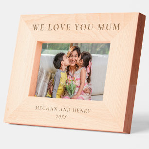 We Love You Mum Personalised Photo Frame Gift