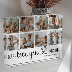 We Love You Mum Photo Block