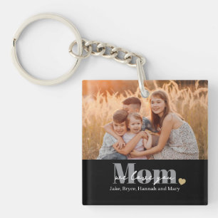 We Love You Mum Photo Gift Key Ring