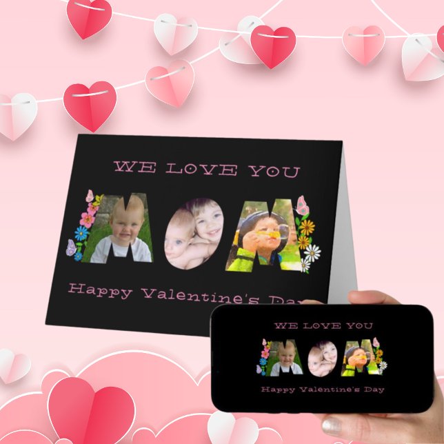 We love you Mum photo Valentine's Day Card (Creator Uploaded)