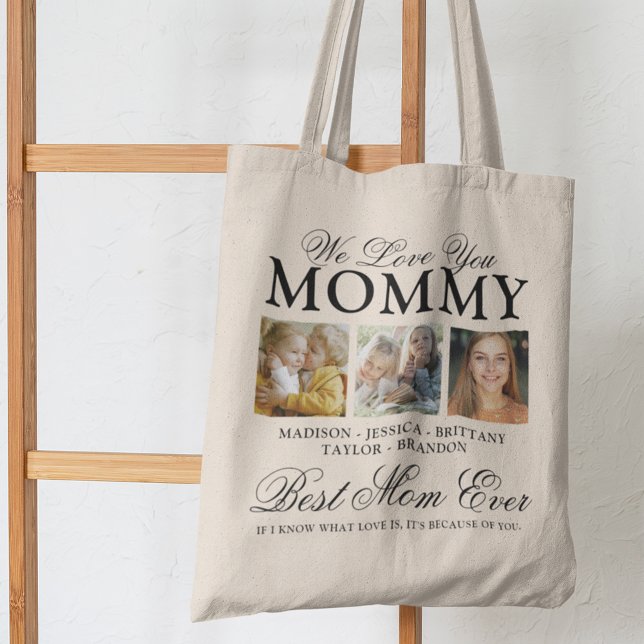 We Love You Mummy Photo Collage Tote Bag (Creator Uploaded)