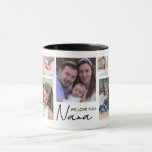We Love You Nana 13 Photo Collage White   Mug<br><div class="desc">Surprise your grandmother with a truly unique and sentimental gift – the We Love You nana 13 Photo Collage White Mug. With its customizable 13 photo template, you can create your own personalized family photo keepsake that she will cherish forever. Perfect for Mother's Day, Grandparents Day, or her birthday, this...</div>