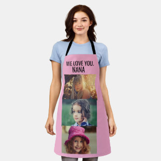 WE LOVE YOU NANA CUSTOM PHOTO APRON