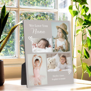 We Love You Nana Grandkids Photo Collage Plaque
