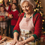WE LOVE YOU NANA Grandmother Photo Collage Pink Apron<br><div class="desc">We love you Nana! Perfect gift for Mother's Day,  Birthday,  or the Holidays: A modern,  sweet apron customised with ten of your personal favourite photos as well as a message,  names for the best grandmother ever. This is the dusty pink and white striped version.</div>