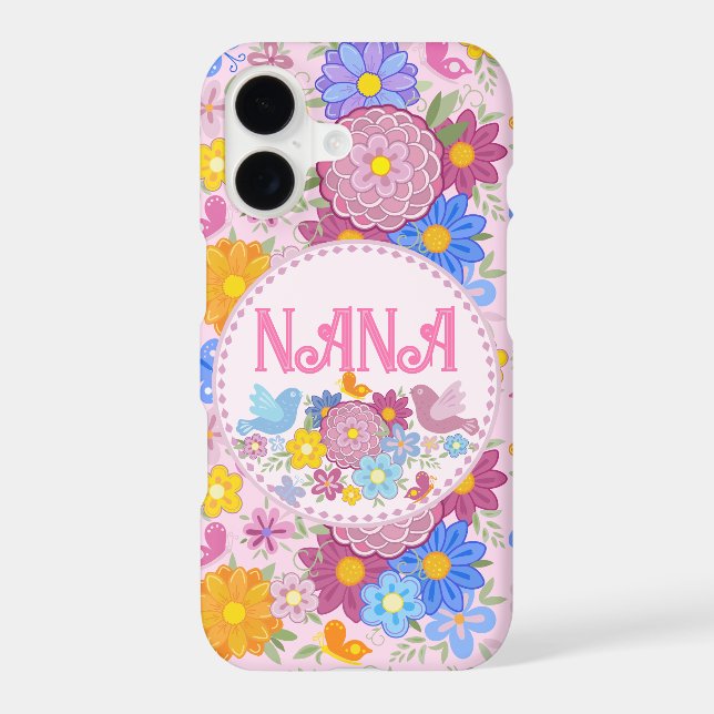 We Love You Nana Personalised wildflowers BOHO (Back)