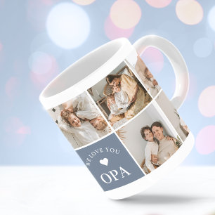 We Love You Opa Personalised Photo Coffee Mug
