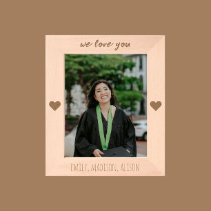 We Love You Personalised Engraved Picture Frame