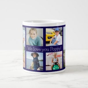 We Love You Poppy Grandfather 6 Photo  Large Coffee Mug