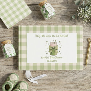 We Love You So Matcha Sage Matcha Bow Guest Book