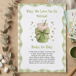 We Love You So Matcha Sweet book for baby Enclosure Card