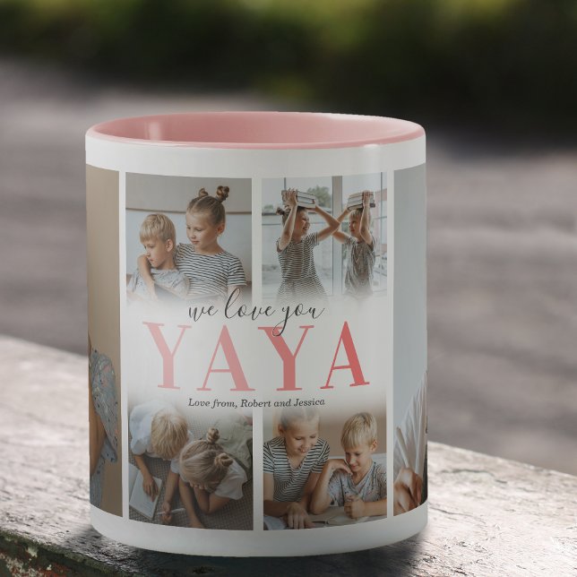 We Love You YaYa Photo Collage Mug (Creator Uploaded)
