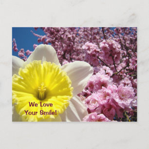We Love Your Smile! postcards Flowers Blossoms
