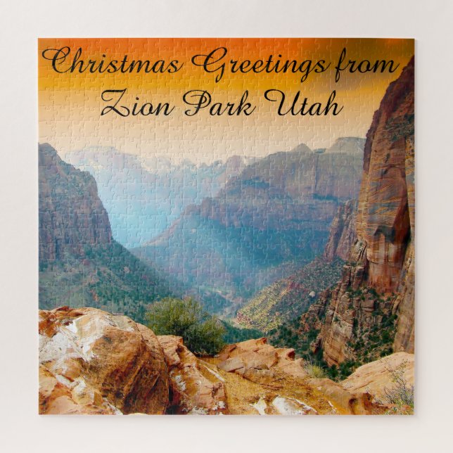 We Love  Zion Park Utah Jigsaw Puzzle (Vertical)