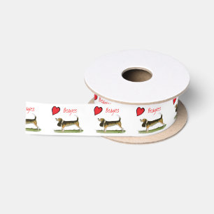 we luv beagles from tony fernandes satin ribbon