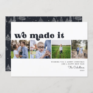 We Made It   Holiday New Years Photo Card