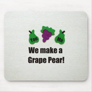 We make a grape pear! mouse pad