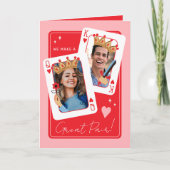 We make a great pair custom photo valentines day card (Front)