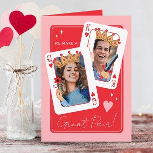 We make a great pair custom photo valentines day card