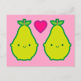 'We Make A Great Pair' Pears Postcard