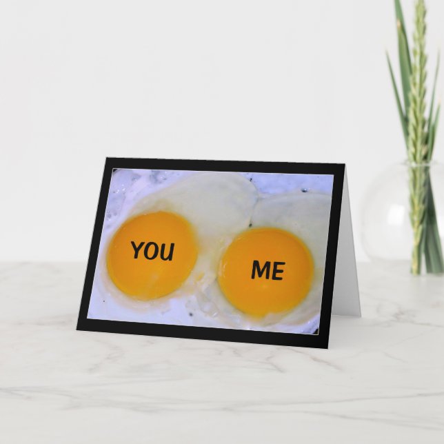 We Make An Egg-stra Cute Couple! Card (Front)