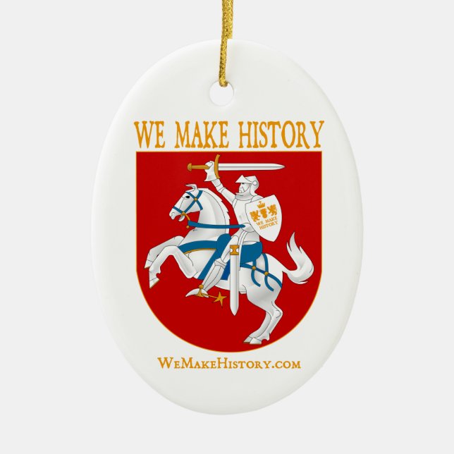 We Make History Ceramic Ornament (Front)