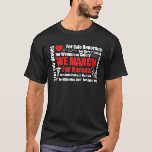 We March For Nurses Million Nurse March Women Powe T-Shirt