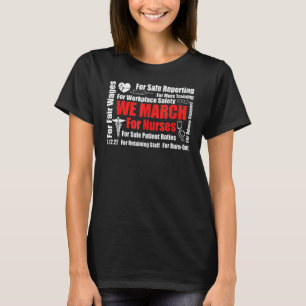 We March For Nurses Million Nurse March Women Powe T-Shirt