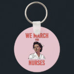 We March for Nurses -  Vintage Black Nurse Key Ring<br><div class="desc">Enjoy this cool and colourful We March for Nurses design.. Whether you are a nurse, related to a nurse, or just know one, this would be a great design to wear or makes for a perfect gift. So, go ahead and add it to your wardrobe / accessory collection or give...</div>