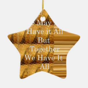 We may not have it all Giraffe Safari Hakuna Mata Ceramic Tree Decoration