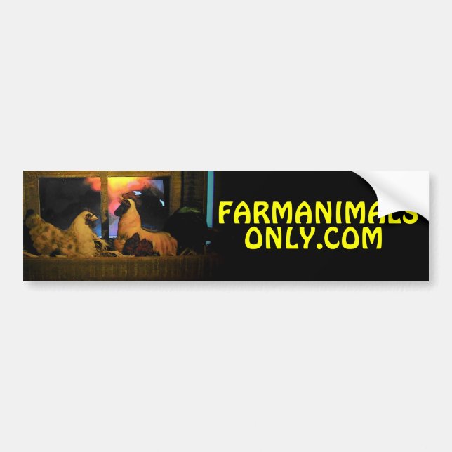 We Met on Farmanimalsonly.com Bumper Sticker (Front)