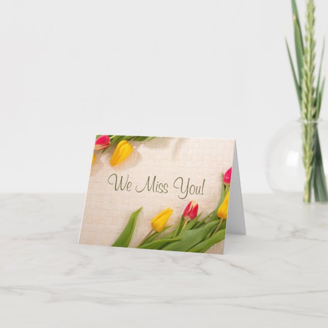 We miss you! card (Front)