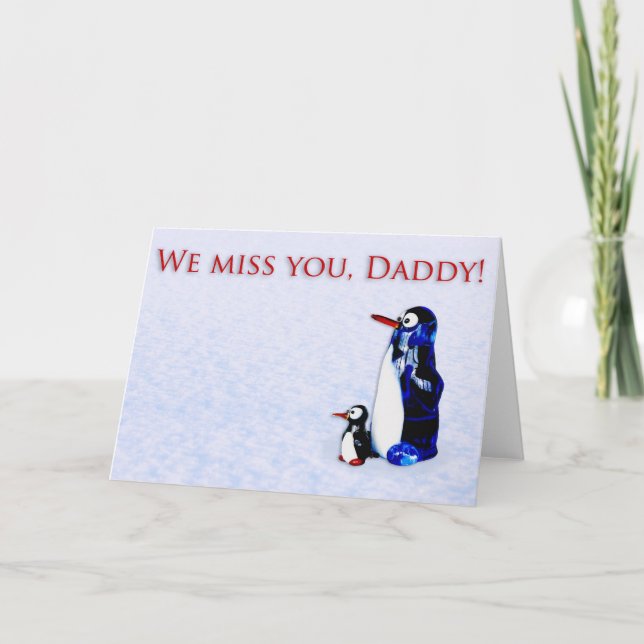 We miss you, Daddy Card (Front)