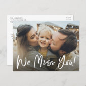 We Miss You Photo Postcard (Front/Back)