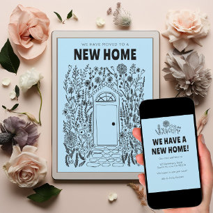 We Moved Address Change Garden Door Digital Card